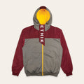 Half Placket Jacket | Maroon