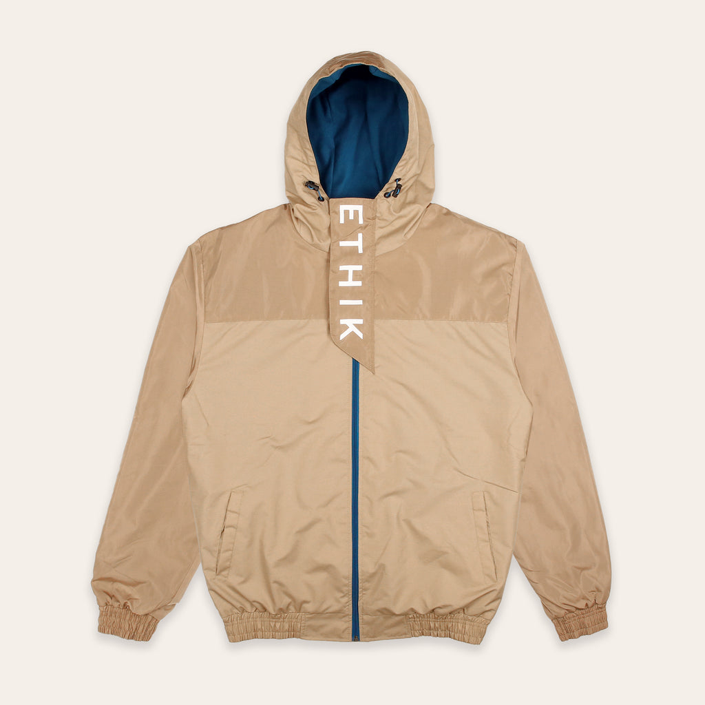 Half Placket Jacket | Tan