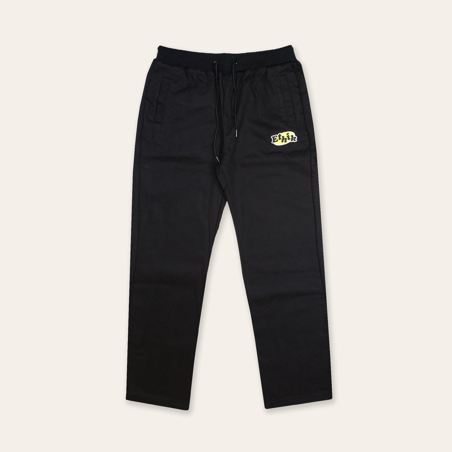 Quilted Joggers |  Black