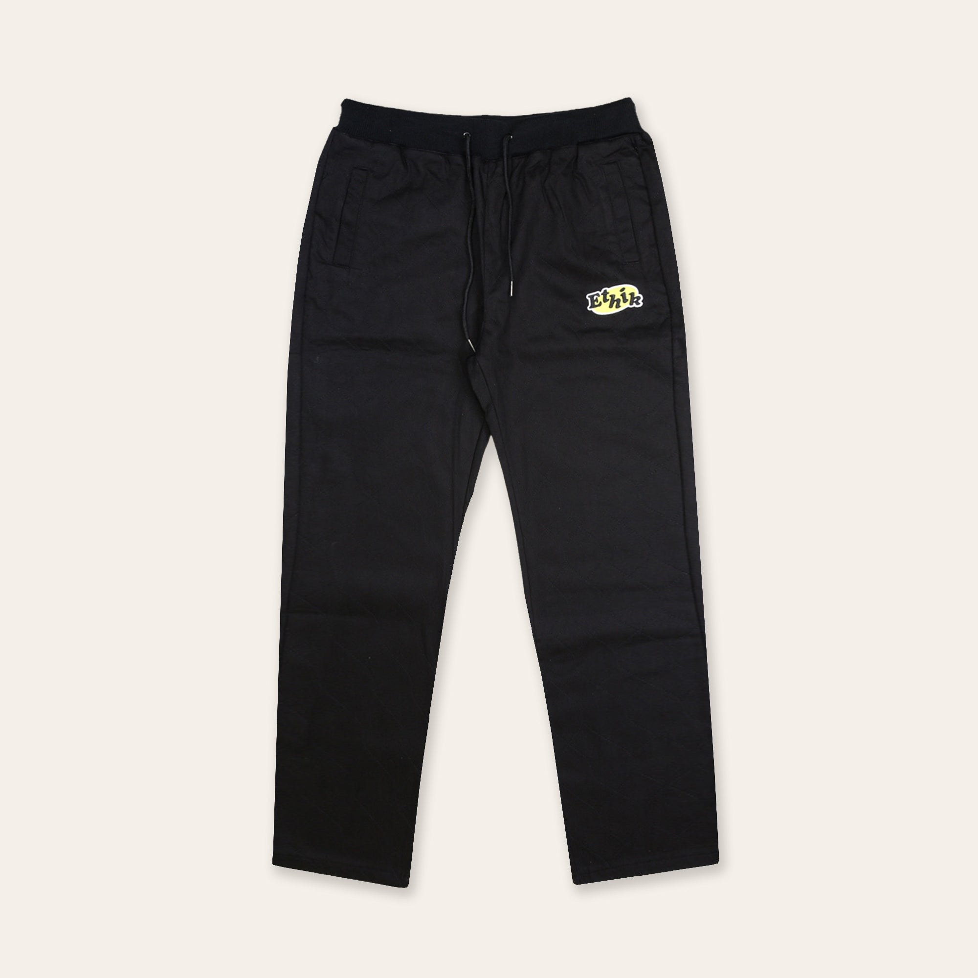 Quilted Joggers |  Black