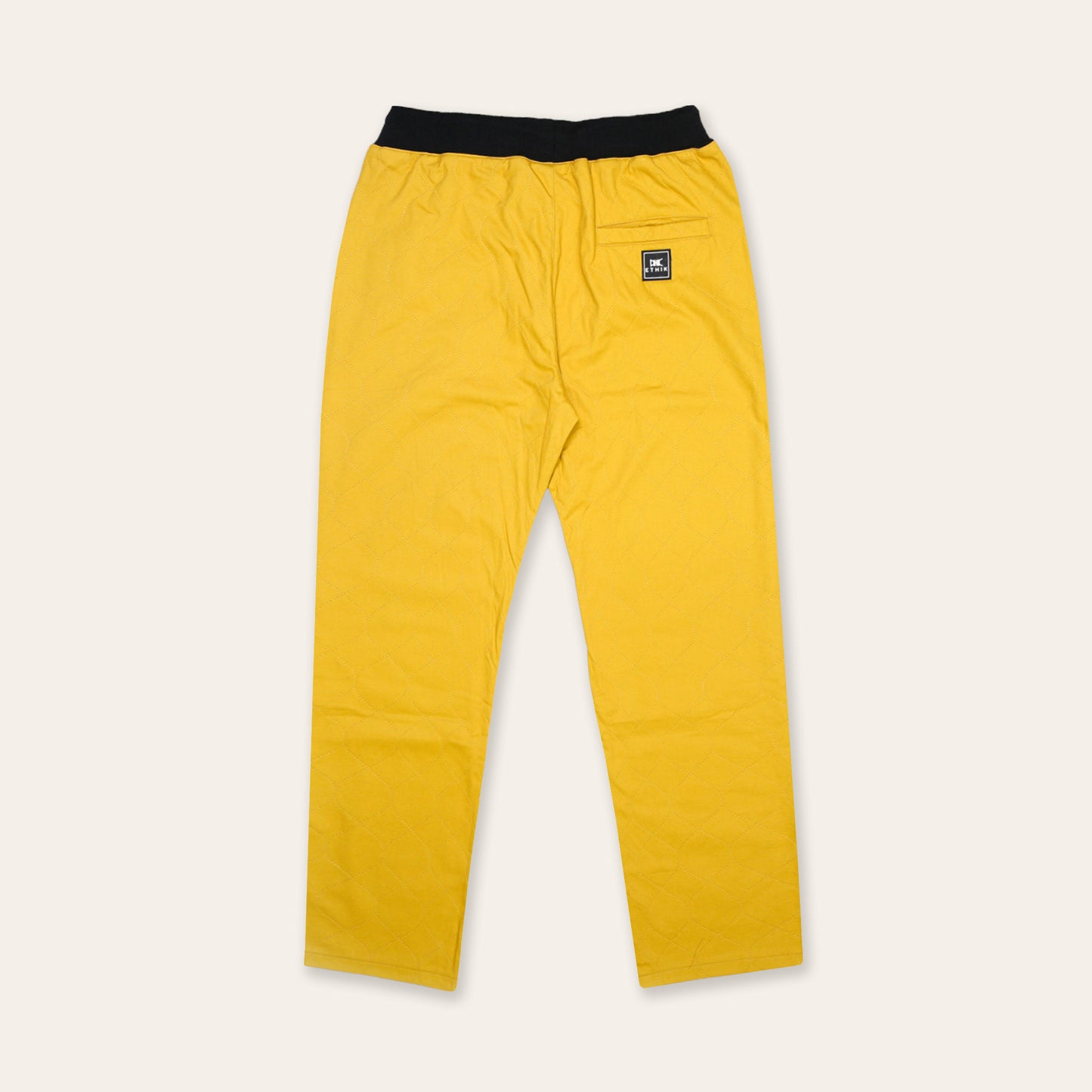 Quilted Joggers | Yellow