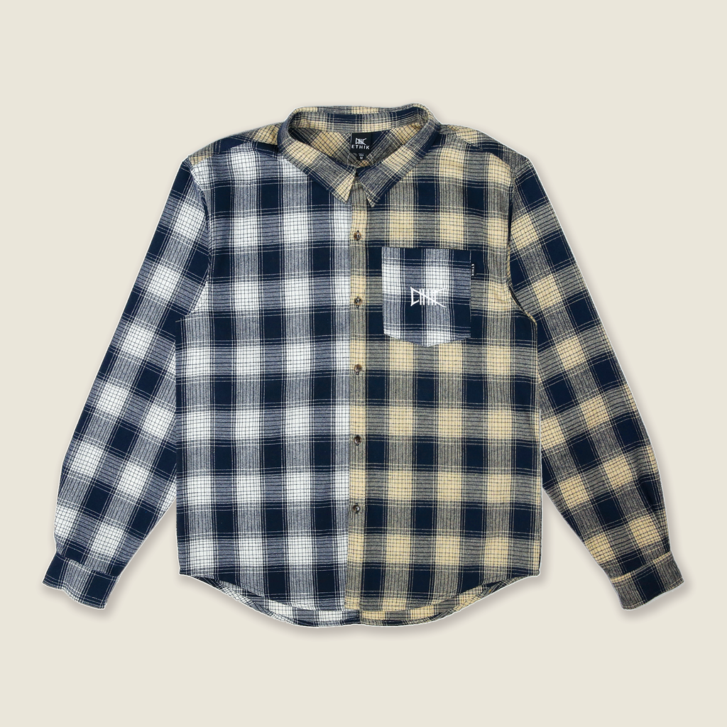 Redacted Flannel | Navy & Cream