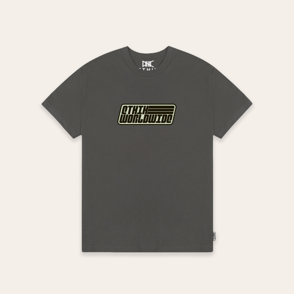 Retro Logo Tee | Charcoal