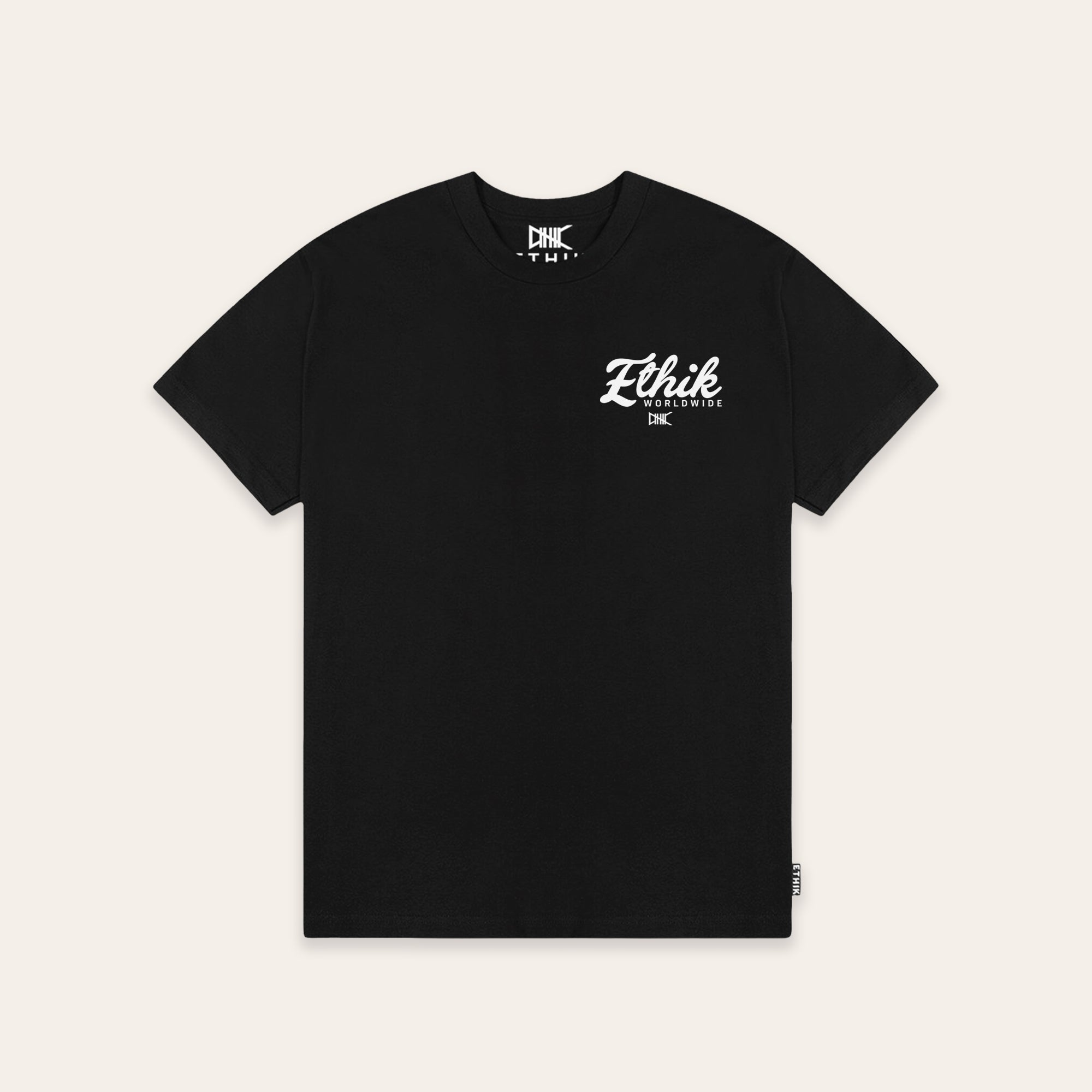 Script Tee | Black