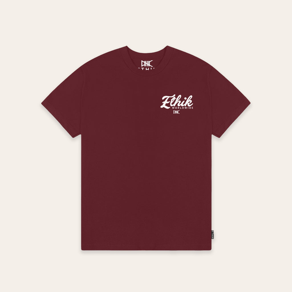 Script Tee | Sangria