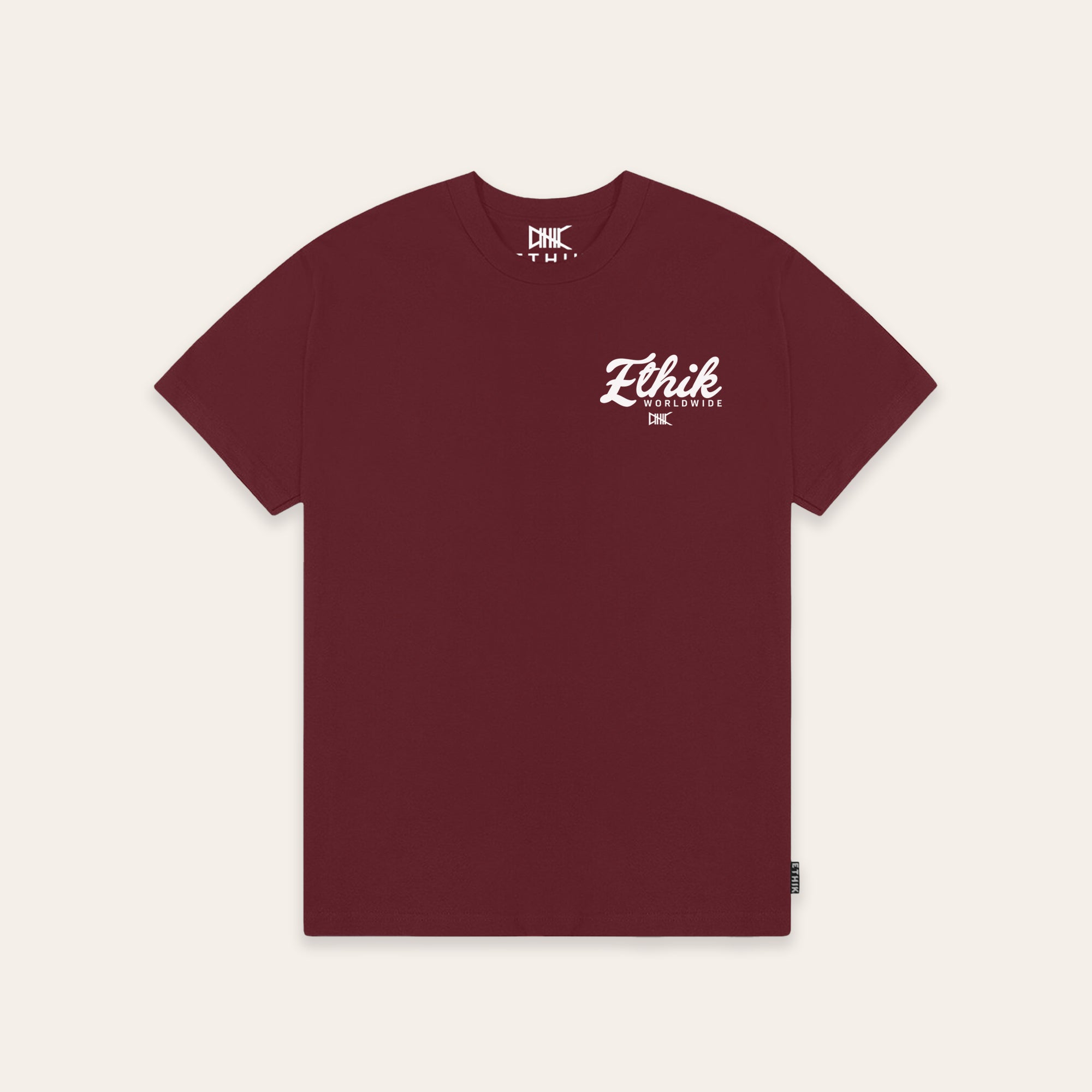 Script Tee | Sangria