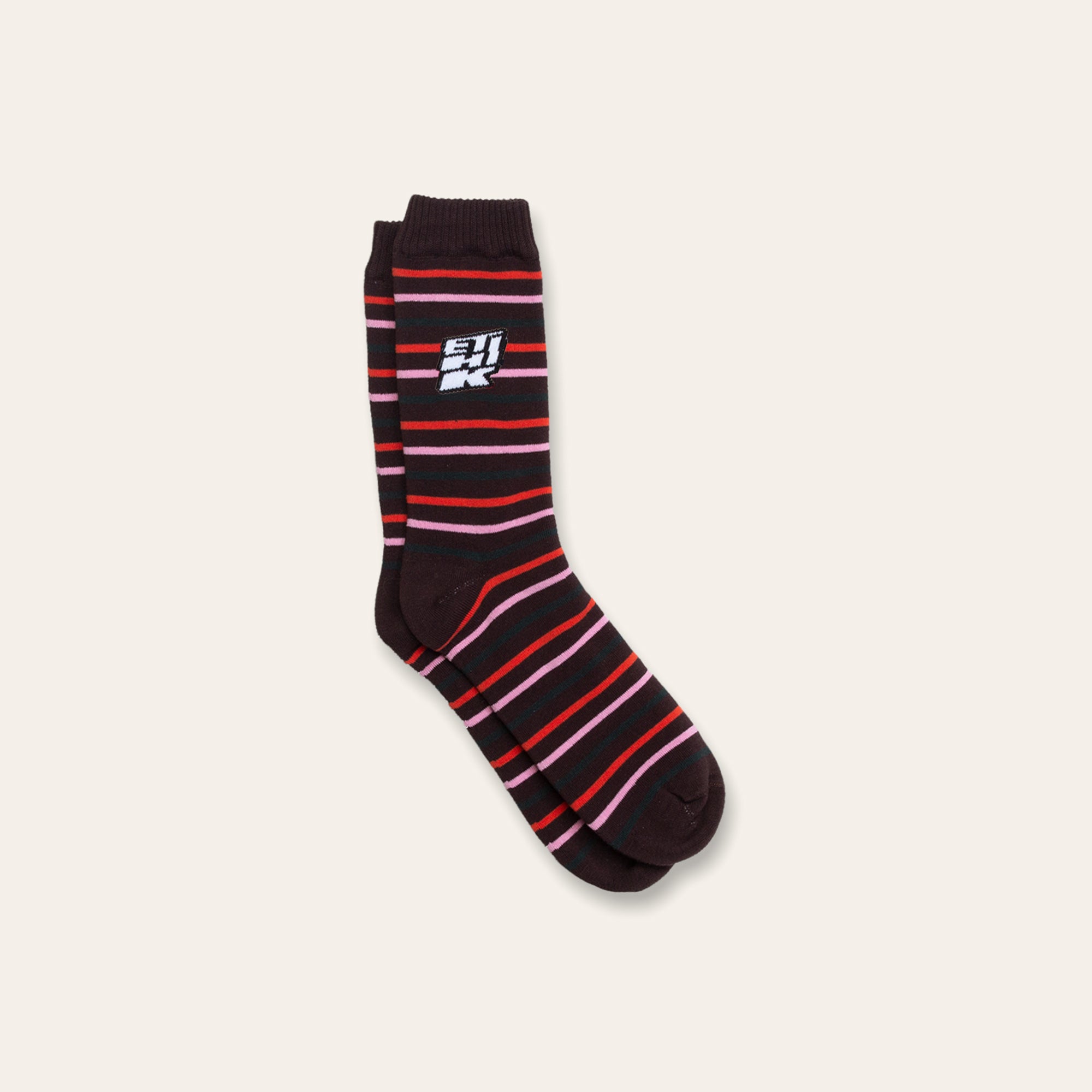 Grand Striped Sock | Brown