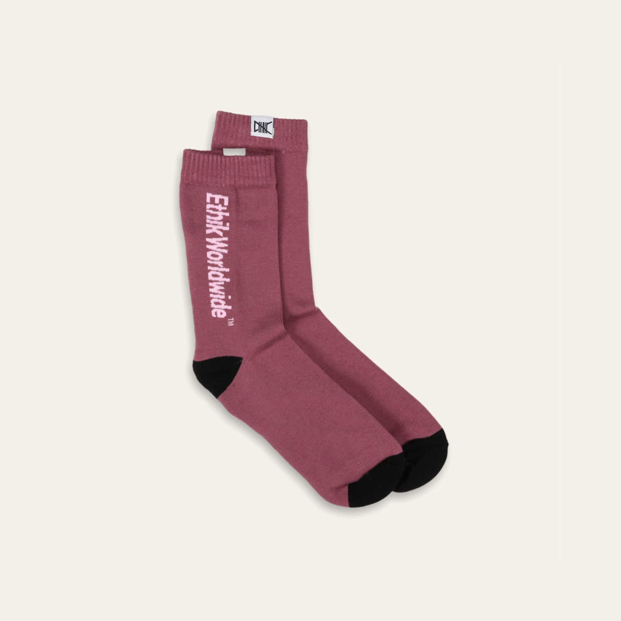 TM logo socks | Maroon