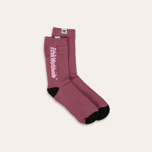 TM logo socks | Maroon