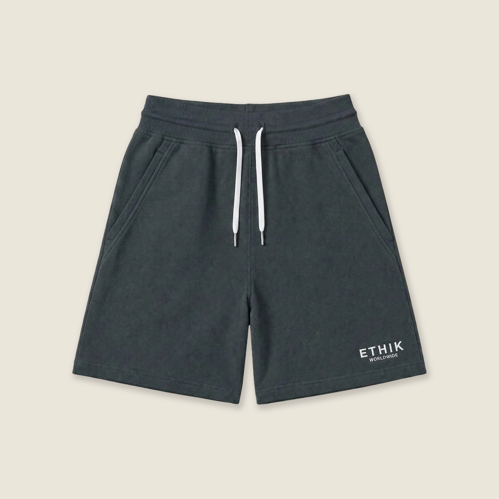 Terry Block Shorts | Charcoal