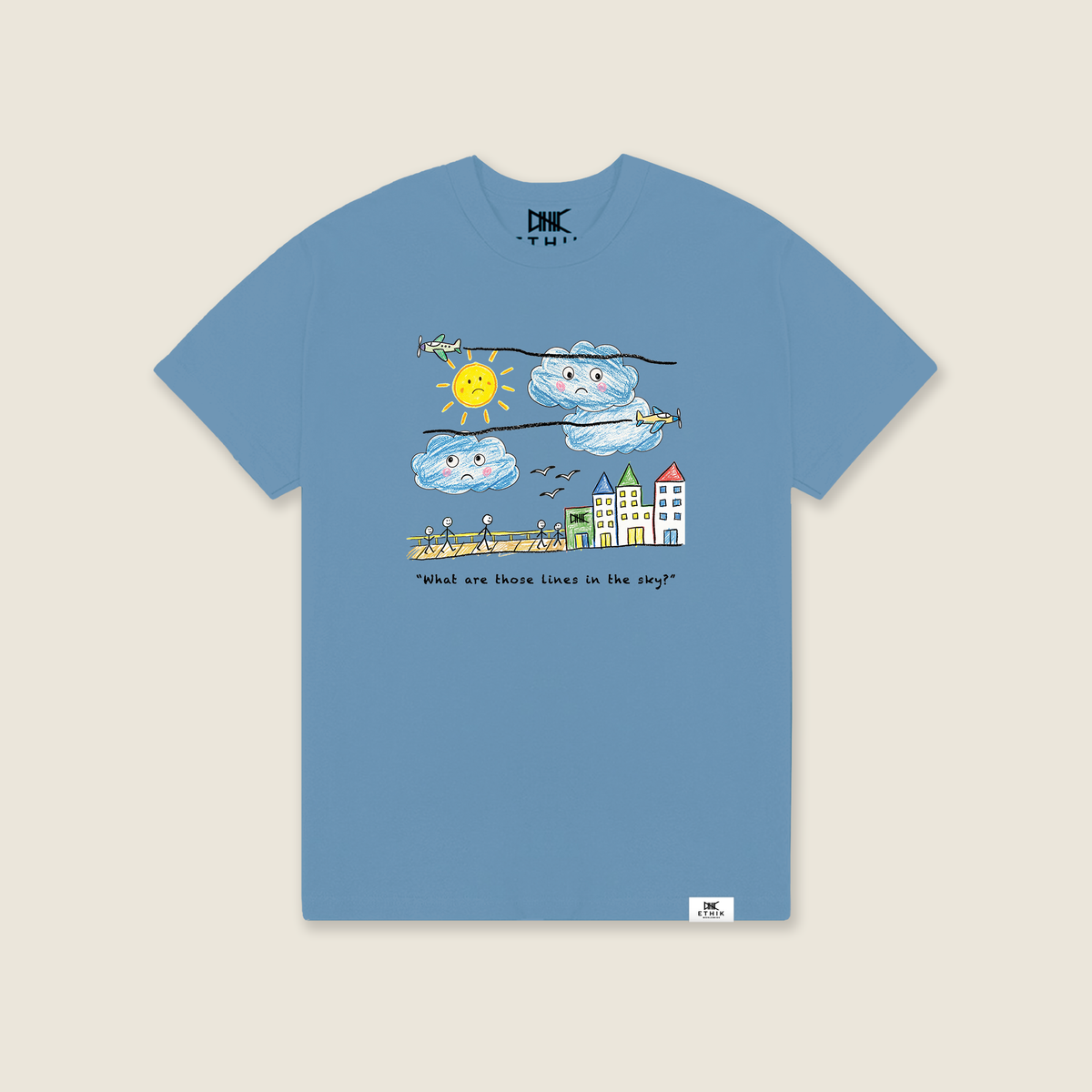 Fake Overcast Tee | Tundra Blue