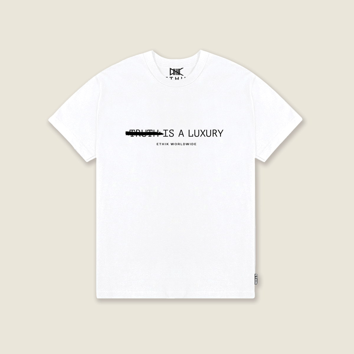Redacted Tee | White