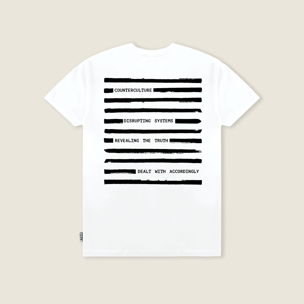 Redacted Tee | White