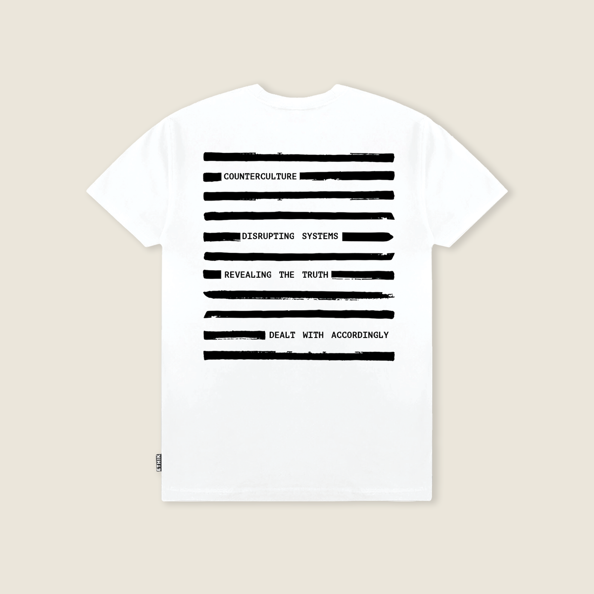 Redacted Tee | White