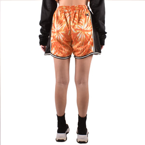 Women's Woodstock Tie-Dye Shorts | Orange