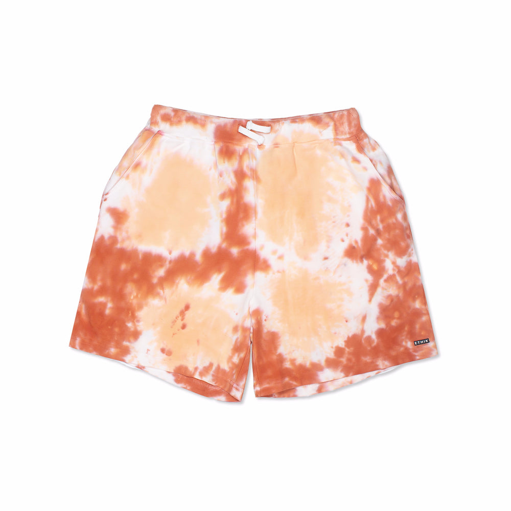 Shibori Dyed Shorts | Orange
