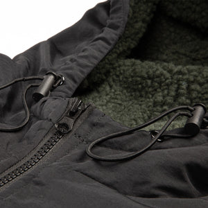 
            
                Load image into Gallery viewer, Half Zip Sherpa Fleece Jacket | Olive
            
        