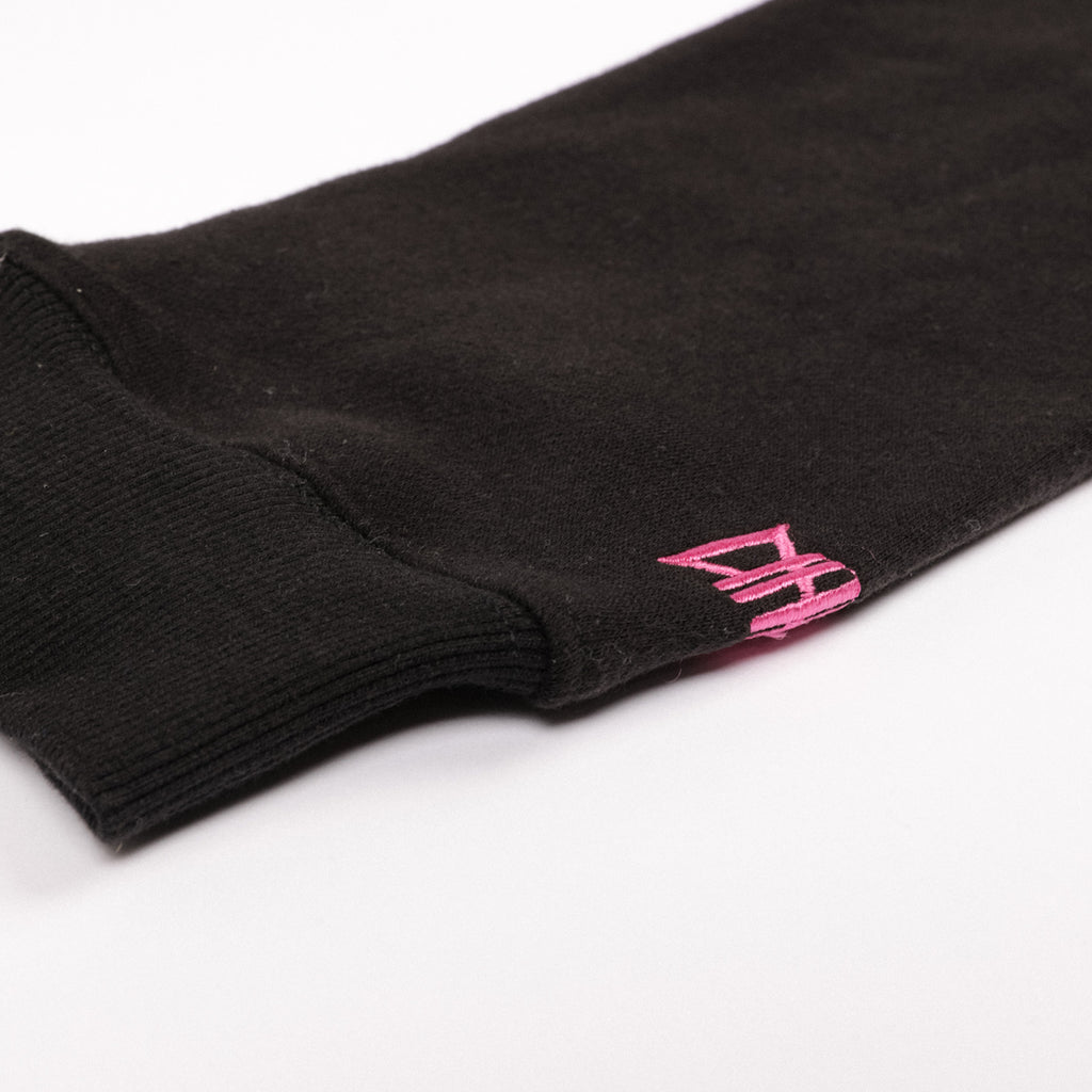 Women's Kimono Dragon Crop Hoodie | Black