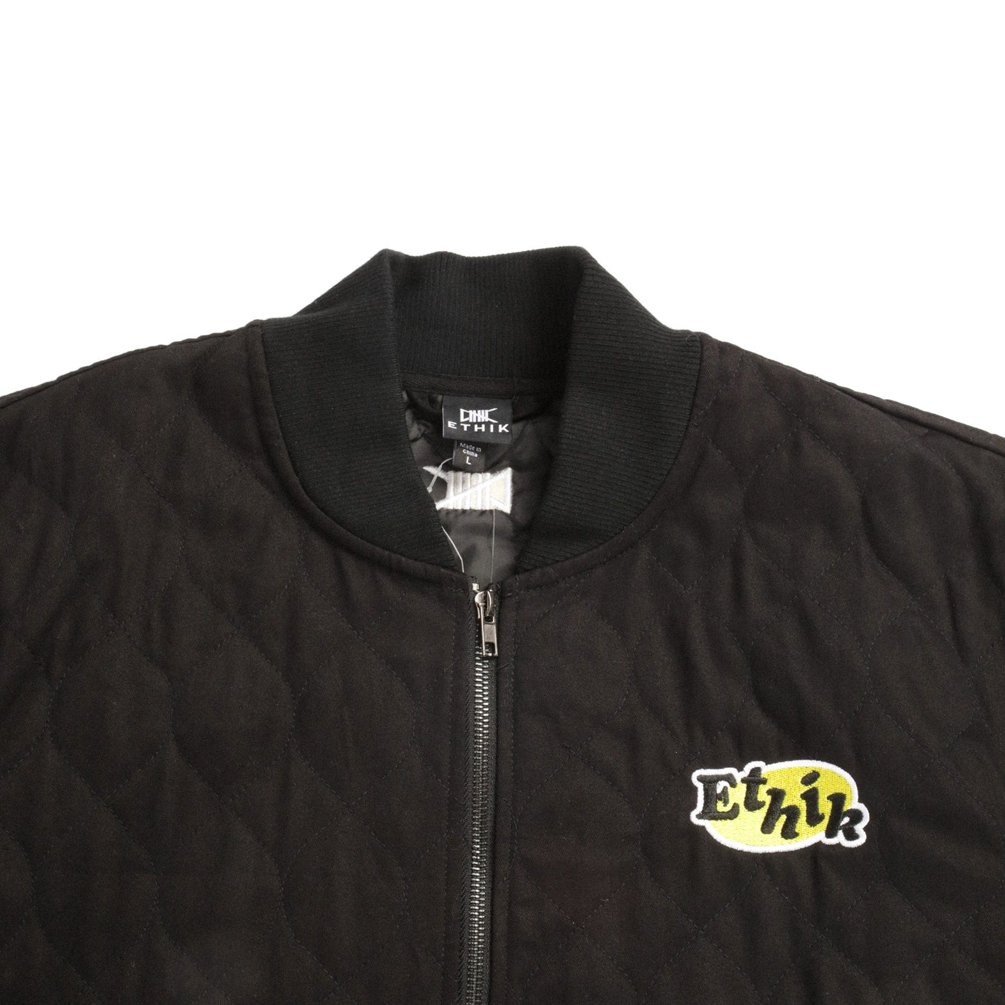 Quilted Bomber |  Black