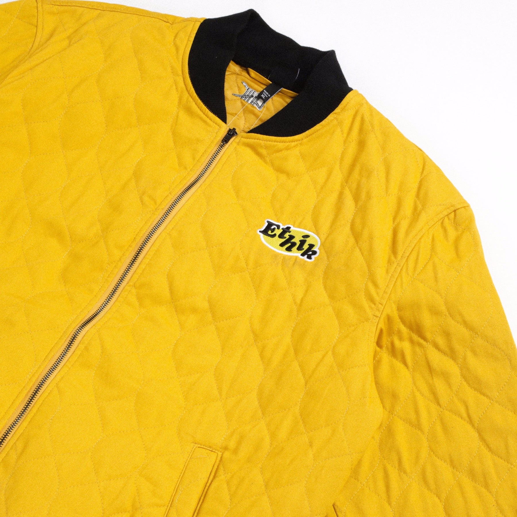 Quilted Bomber | Yellow