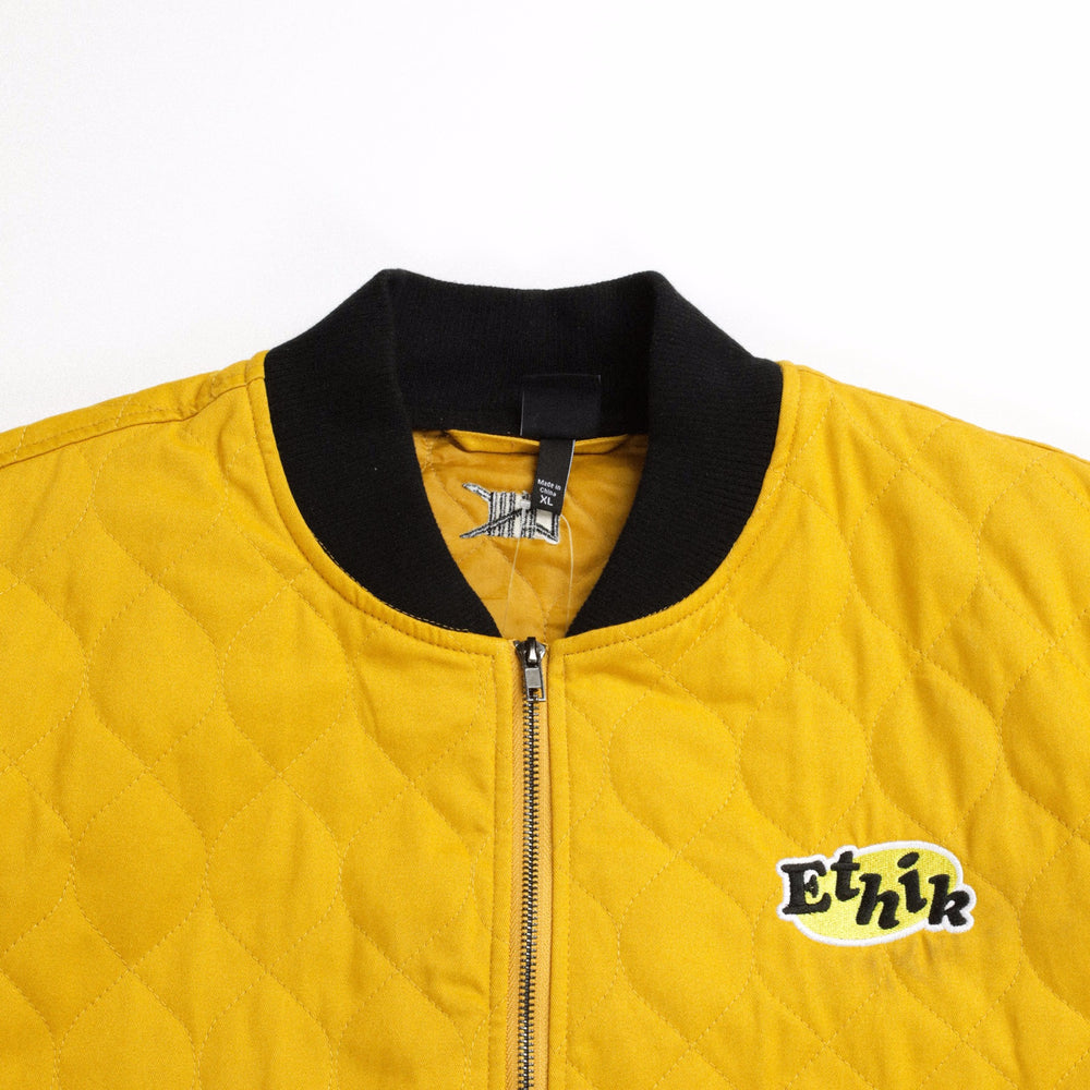 Quilted Bomber | Yellow