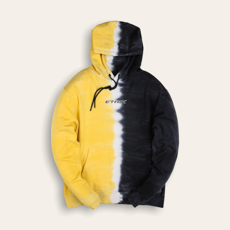 Dipped Hoodie | Black & Yellow