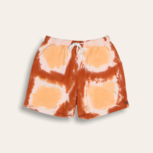 Shibori Dyed Shorts | Orange
