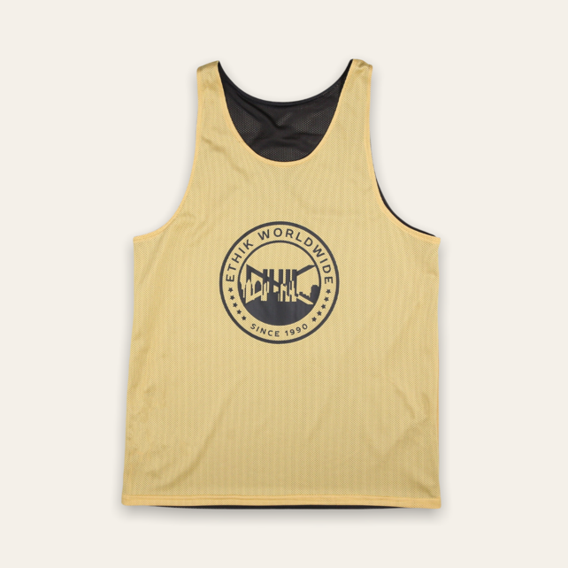Warm Up Pinnie | Black & Gold