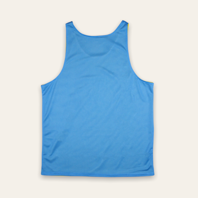 Warm Up Pinnie | Blue & Yellow