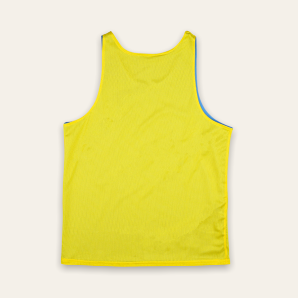 Warm Up Pinnie | Blue & Yellow