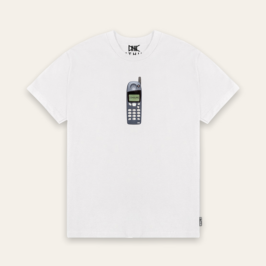 You're Always on Your Phone Tee | White