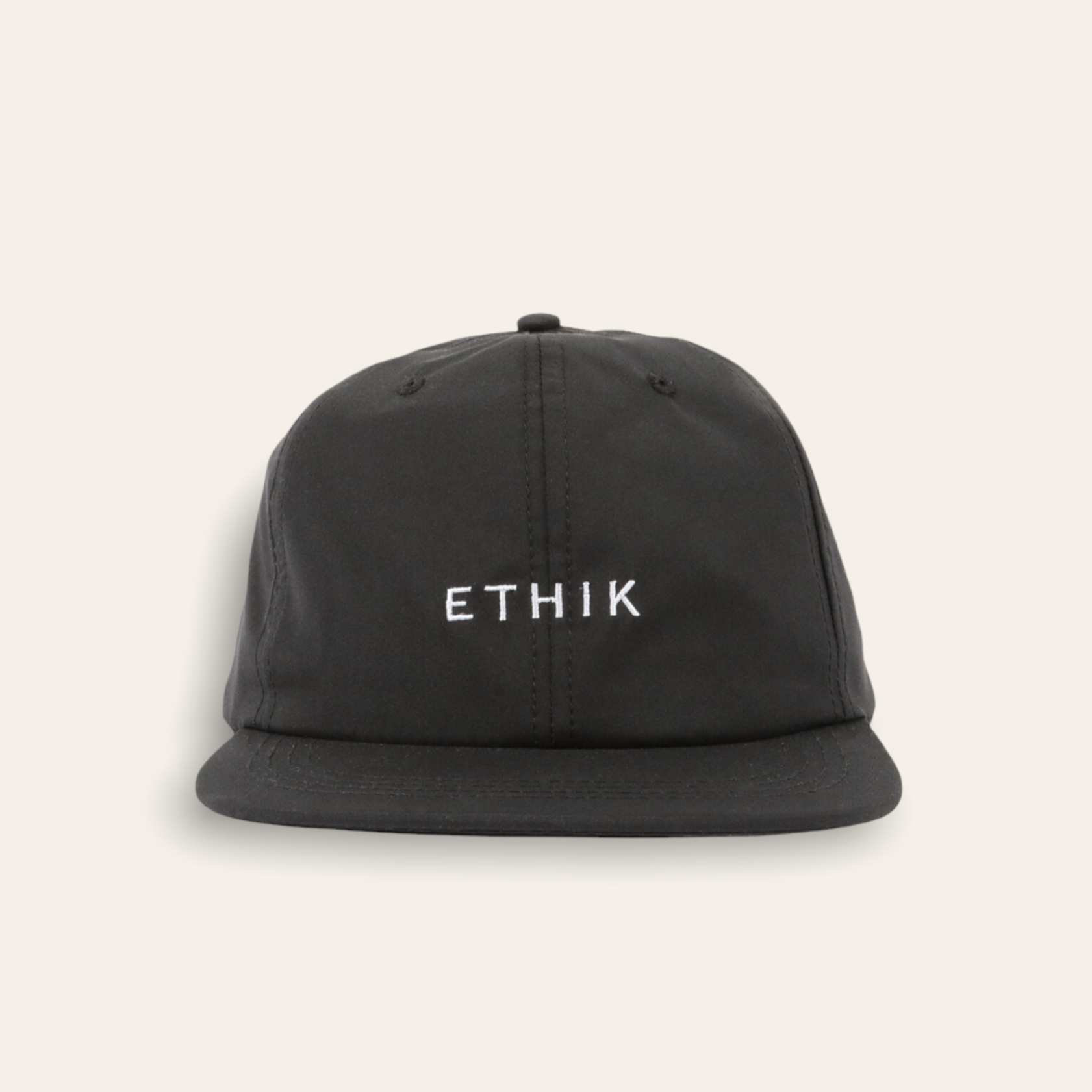 Nylon Unconstructed 6 Panel |  Black