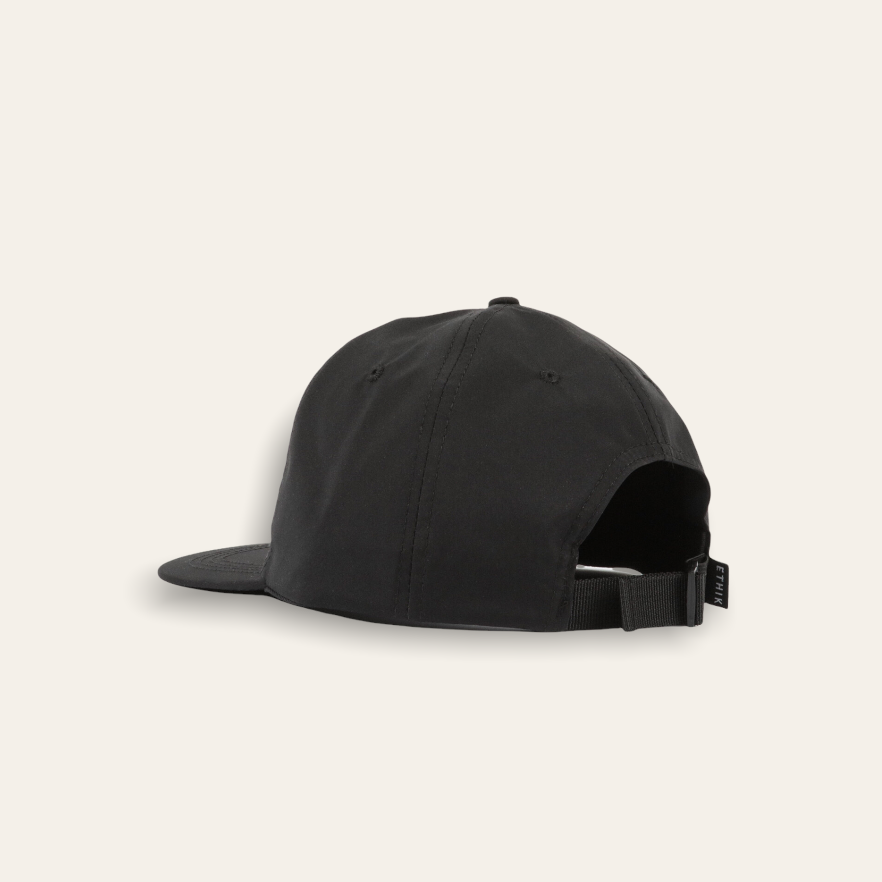 Nylon Unconstructed 6 Panel |  Black