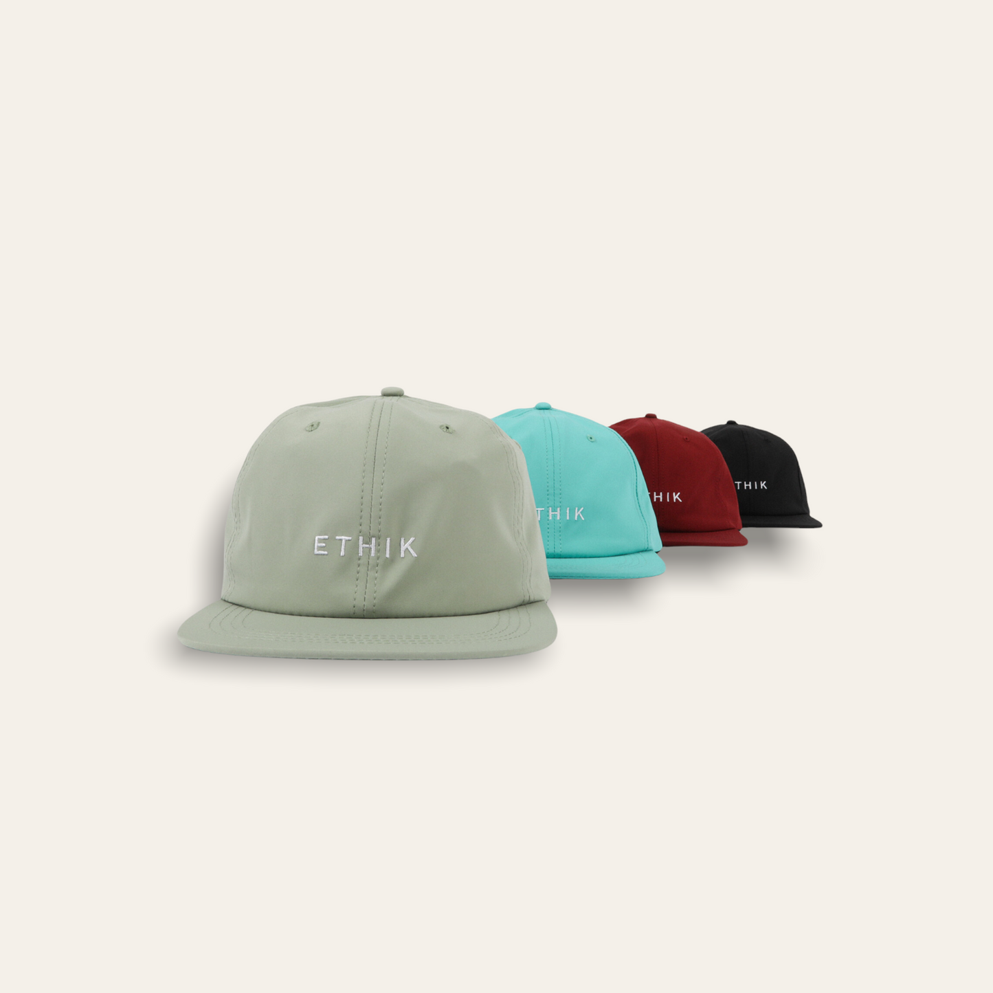 Nylon Unconstructed 6 Panel | Teal