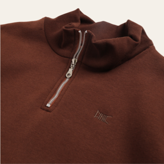 Quarter Zip Pullover |  Brown