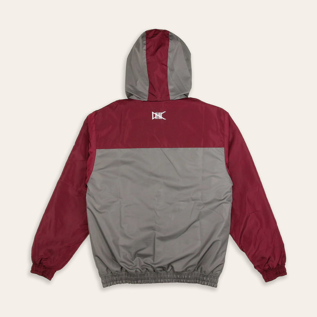 Half Placket Jacket | Maroon