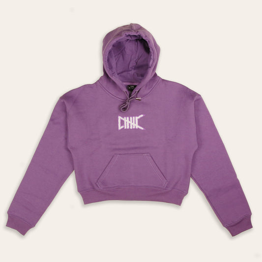 Women's Cropped Core Chenille Hoodie