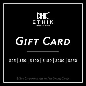 
            
                Load image into Gallery viewer, Ethik Worldwide Gift Card
            
        