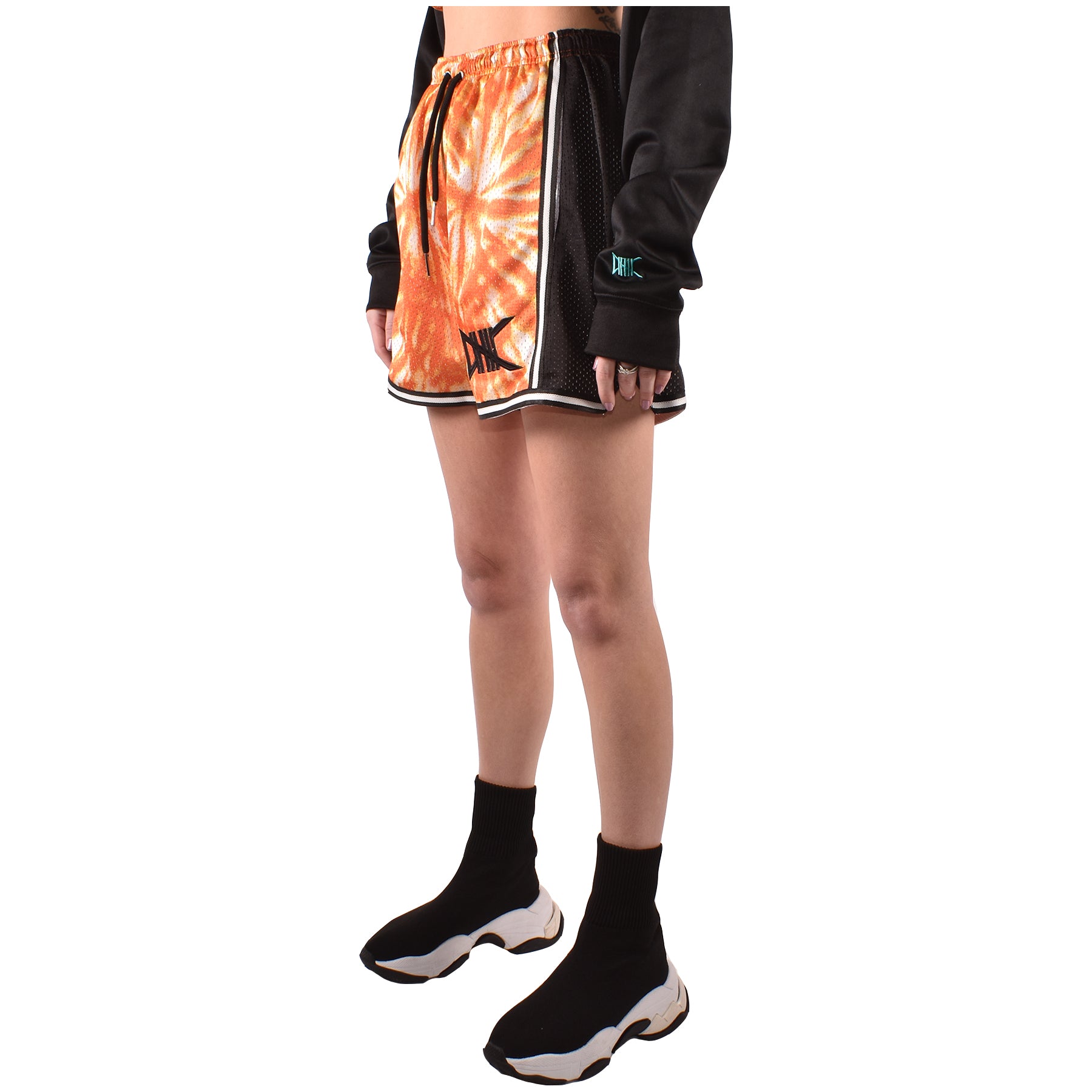Women's Woodstock Tie-Dye Shorts | Orange