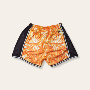 Women's Woodstock Tie-Dye Shorts | Orange