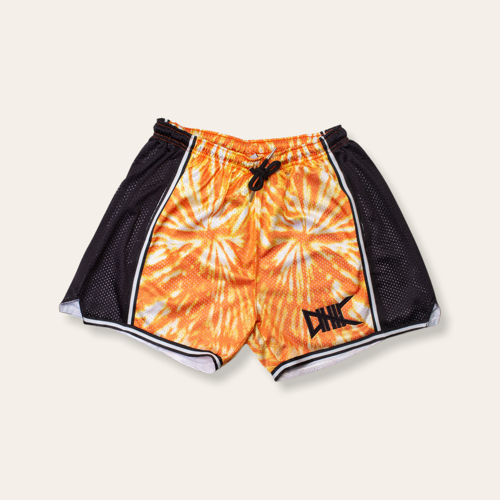 Women's Woodstock Tie-Dye Shorts | Orange