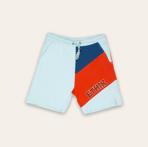 
            
                Load image into Gallery viewer, Slashed Shorts | Orange/Blue
            
        