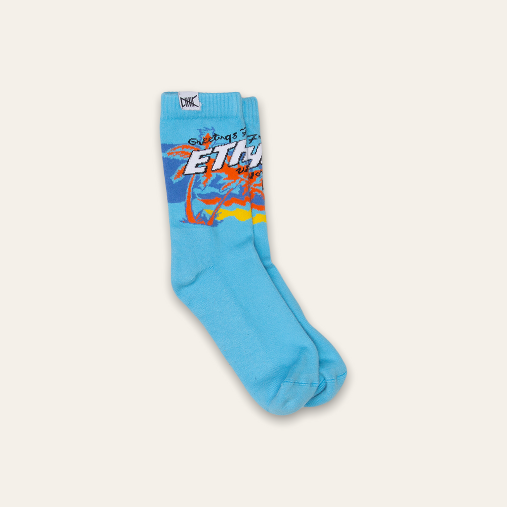 
            
                Load image into Gallery viewer, Welcome to Paradise Crew Sock
            
        