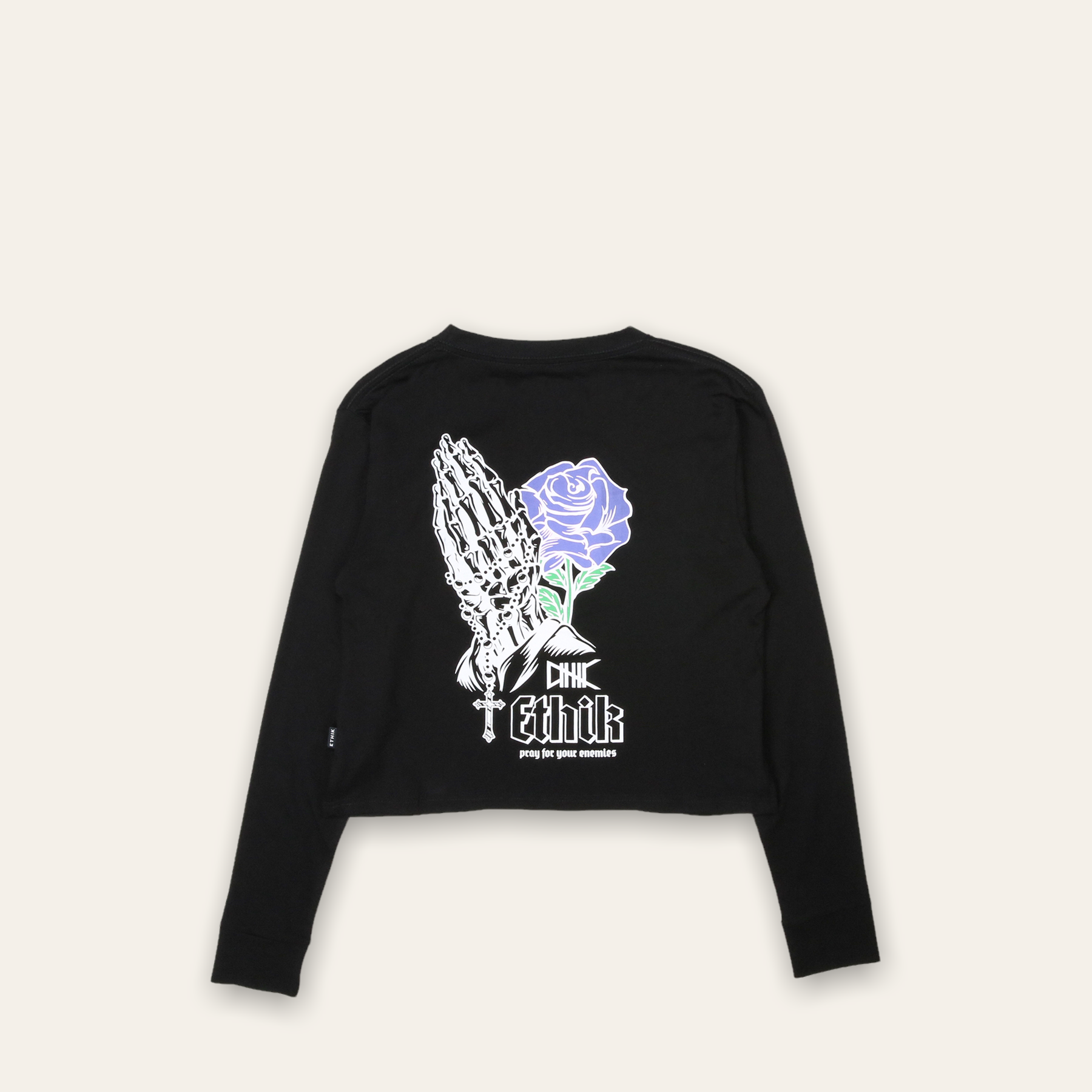 Women's LS Pray Tee, Black