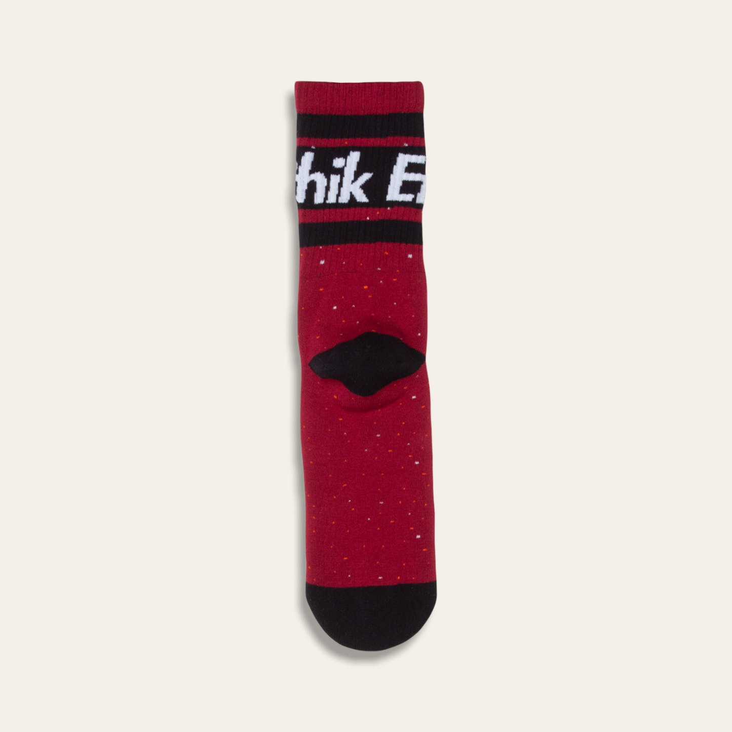 Speckled Crew Sock | Maroon