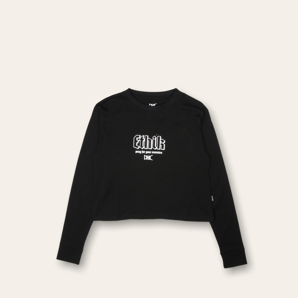 Women's LS Pray Tee, Black