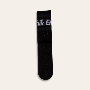 Speckled Crew Sock | Black
