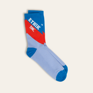 
            
                Load image into Gallery viewer, Varsity Slashed Crew Sock | Blue
            
        