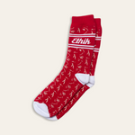 Madison Crew Socks | Red