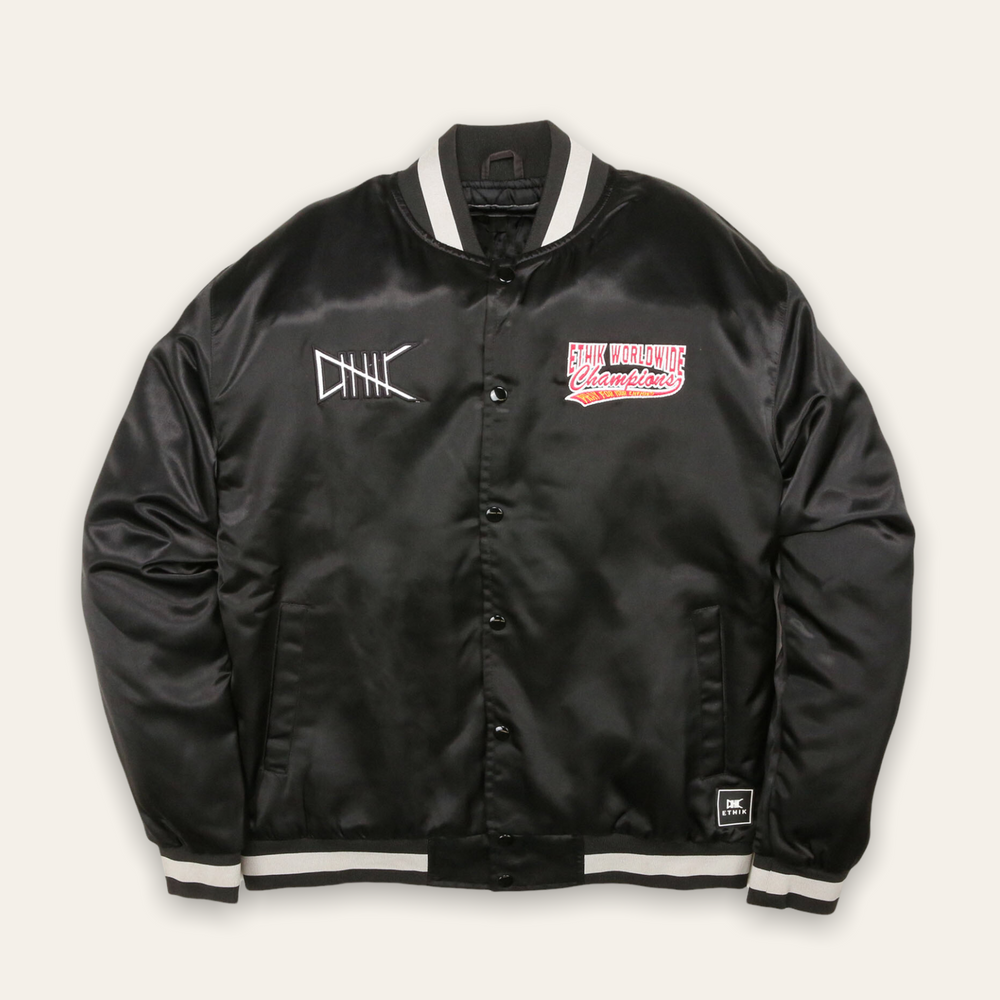 
            
                Load image into Gallery viewer, World Champs Bomber Jacket | Black
            
        